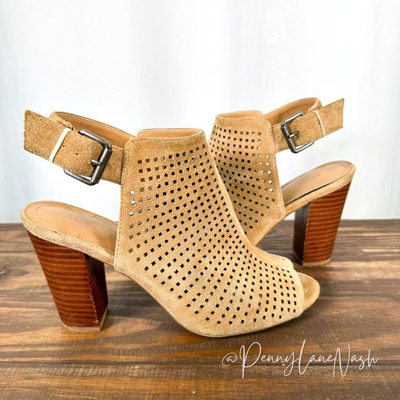Michael Shoes - Michael by Michael Shannon Jane Perforated Suede Shoes